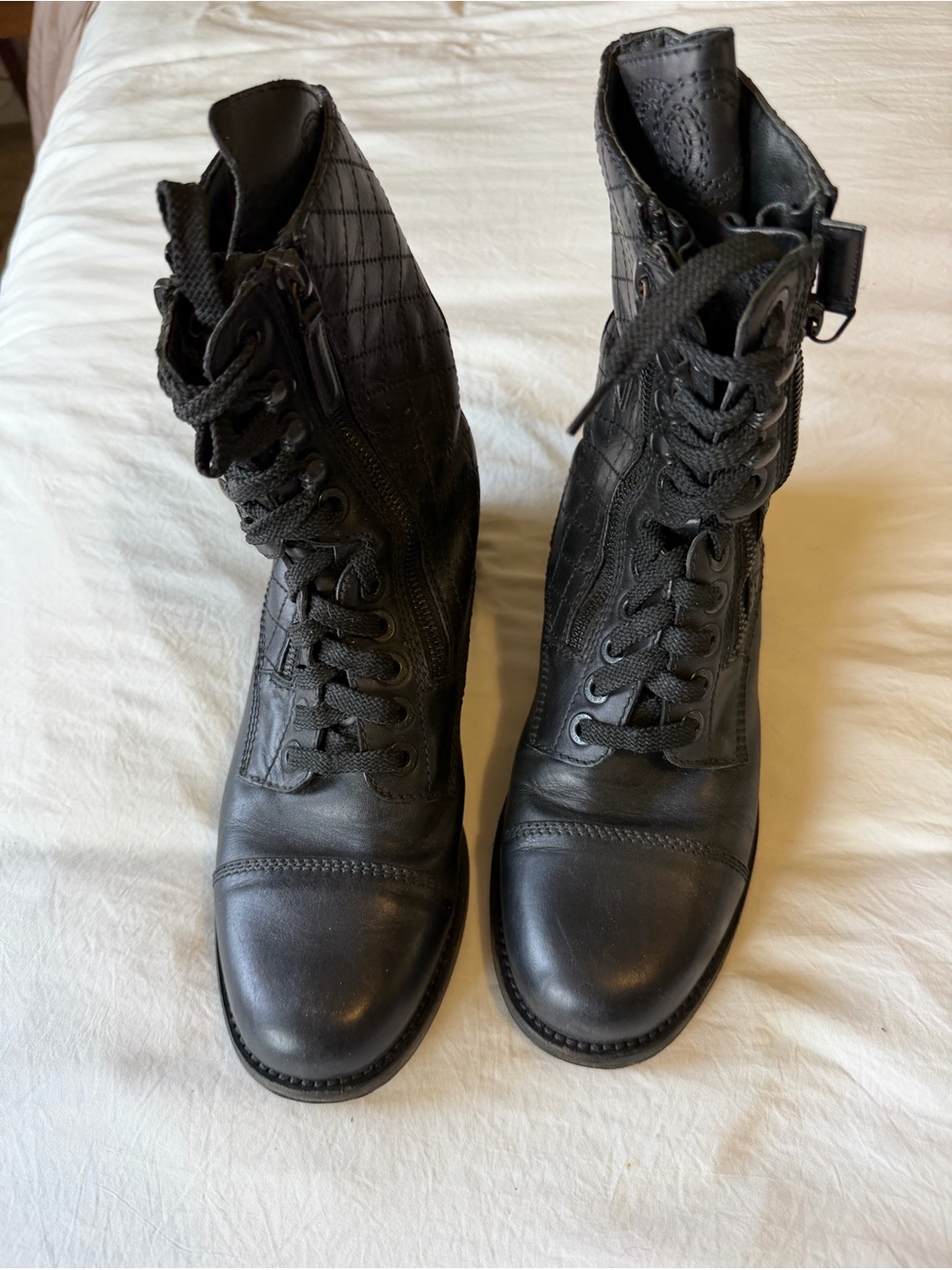 Chanel Combat Boots